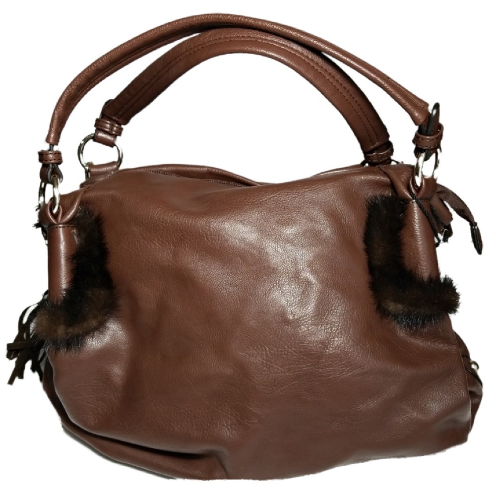 Emperia Faux Mink Slouch Bag